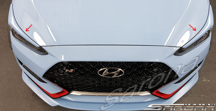 Custom Hyundai Veloster  Hatchback Eyelids (2018 - 2020) - $119.00 (Part #HY-002-EL)